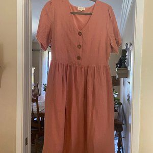 Roolee Womens Salmon  Dress size Medium great Condition